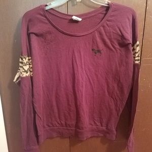 PINK maroon long sleeve